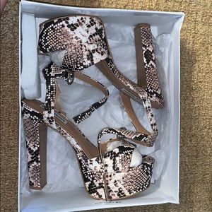 Steve Madden Skyla Snake Heels